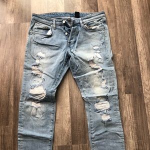 H&M Skinny Ripped Denim